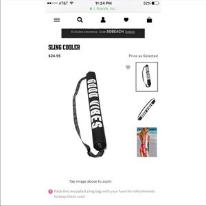 Victoria secret pink cooler sling bag